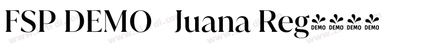 FSP DEMO   Juana Reg字体转换